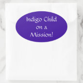 Indigo Child sur un autocollant de mission (Sac)