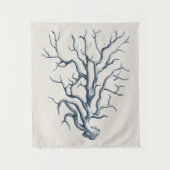 Indigo Coral Wandkleed (Voorkant)