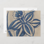 Indigo Daffodil Briefkaart (Voorkant / Achterkant)
