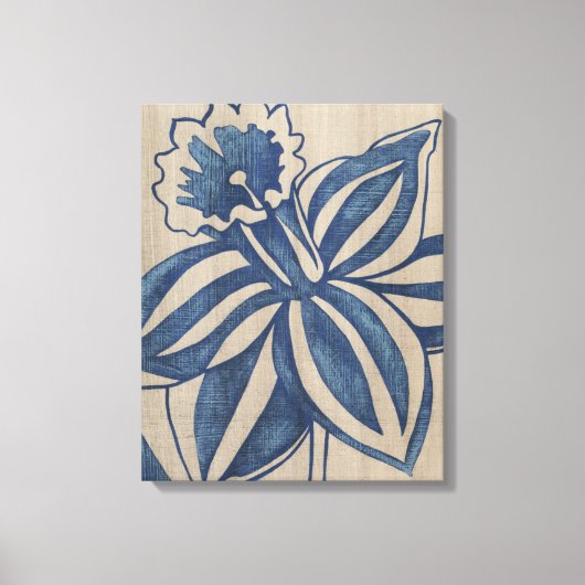 Indigo Daffodil Canvas Afdruk (Voorkant)