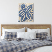 Indigo Daffodil Canvas Afdruk (Insitu (Slaapkamer))