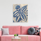 Indigo Daffodil Canvas Afdruk (Insitu (Woonkamer))