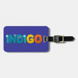 Indigo - dierlijk alfabet bagagelabel