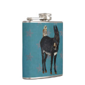 INDIGO DONKEY & OWL STARS Flask Heupfles (Rechts)