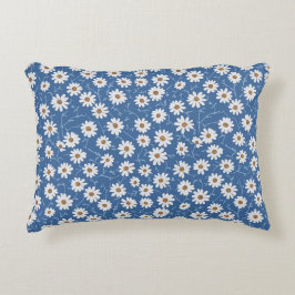 Indigo Dream Daisies Accent Kussen