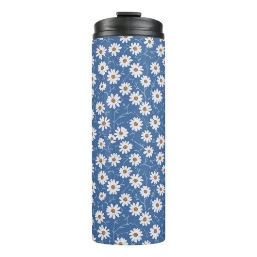 Indigo Dream Daisies Thermosbeker (Voorkant)