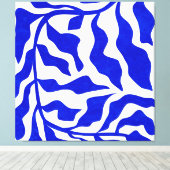 Indigo elegantie canvas afdruk (Insitu (Houten vloer))