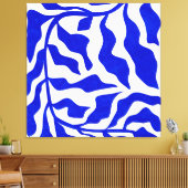 Indigo elegantie canvas afdruk (Insitu (Woonkamer))