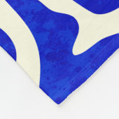 Indigo elegantie fleece deken (Hoek)