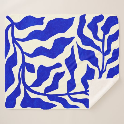 Indigo elegantie sherpa deken (Voorkant (horizontaal))