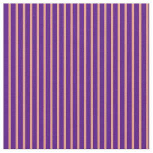 Indigo- en Donkere zalmlijnen/Stripes-patroon Stof