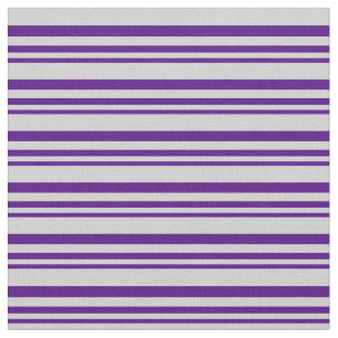 Indigo en Light Grey Colored Lined Pattern Stof