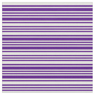 Indigo en Light Yellow Pattern van Stripes Stof