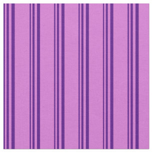 Indigo en Orchid Striped Pattern Stof