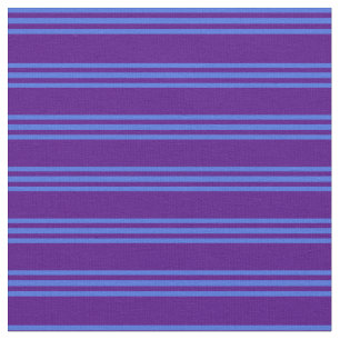 Indigo en Royal Blue Pattern van Stripes Stof