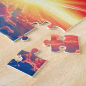 Indigo Evenement Over Fantasy Indigo Wolken Scène Legpuzzel (Zijkant)