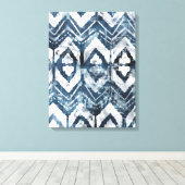 Indigo-extractie - Geometrisch Canvas Afdruk (Insitu (Houten vloer))