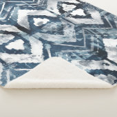 Indigo-extractie - Geometrisch Sherpa Deken (3/4)