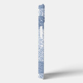 Indigo Faux Patchwork Samsung Galaxy Note 4 Hoesje (Achterkant / Rechts)