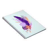 Indigo Feather Bloom Notitieboek (Rechterzijde)