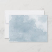 Indigo fleurs mariage détails carte de boîtier (Dos)