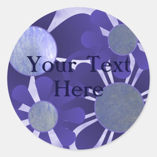 Indigo Flower Stickers (Voorkant)