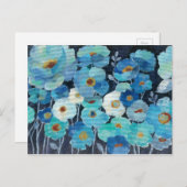 Indigo Flowers Briefkaart (Voorkant / Achterkant)