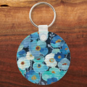 Indigo Flowers Sleutelhanger (Voorkant)