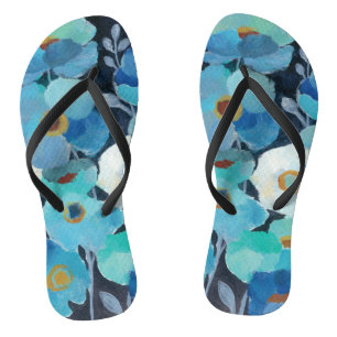 Indigo Flowers Teenslippers