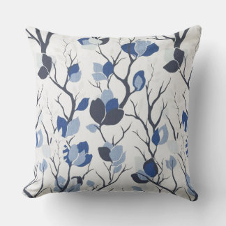 Indigo Foliage Designer Outdoor Accent Pillow Buitenkussen