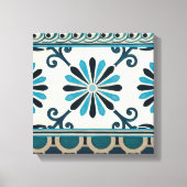 Indigo Frieze II, niet in reliëf Canvas Afdruk (Voorkant)