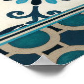 Indigo Frieze II, niet in reliëf Poster (Hoek)