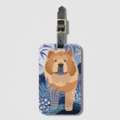 INDIGO gladde chow bagagelabel (Voorkant (verticaal))