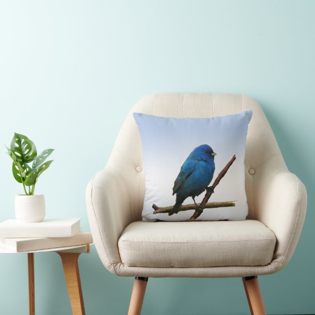 Indigo-gors Kussen (Stoel)