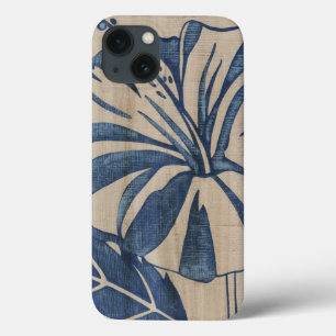 Indigo Hibiscus iPhone 13 Hoesje