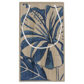 Indigo Hibiscus Klein Cadeauzakje (Achterkant)