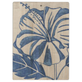 Indigo Hibiscus Klembord (Achterkant)