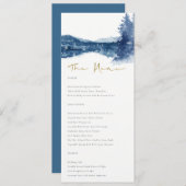 INDIGO INK BLUE MOUNTAIN LAKE SNEEUWWWEDINGMENU MENU (Voorkant / Achterkant)