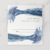 INDIGO INK BLUE SNEEUWMOUNTAIRE LAKE WEDDING (Buitenkant ongevouwen)