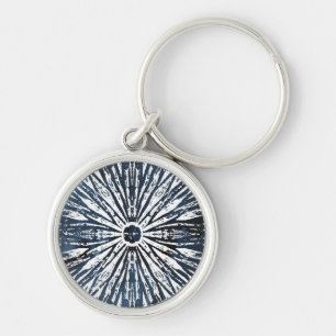 Indigo Ink Radial Motif Sleutelhanger