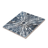 Indigo Ink Radial Motif Tegeltje (Zijkant)