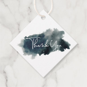 Indigo Ink Wash Baby shower Bedankt Bedankjes Labels