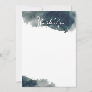 Indigo Ink Wash Bedankt Card