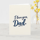 Indigo Je t'aime Papa Carte (Fleur jaune)