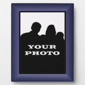 Indigo Lijst Uw Foto 8 x 10 Verticaal Plaque Fotoplaat (Voorkant)