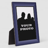 Indigo Lijst Uw Foto 8 x 10 Verticaal Plaque Fotoplaat (Zijkant)