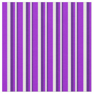 Indigo, Mint Cream en Donker Violet Colour Patroon Stof