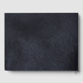 Indigo modern eenvoudig liefde bruiloft gastenboek (Achterkant)