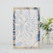 Indigo Mum Briefpapier (Staand voorkant)