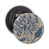 Indigo Mum Button Flesopener (Voorkant)